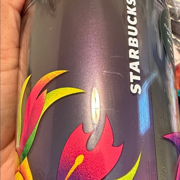 NWT Starbucks Day Of The Dead‎ 2025 Dia De Los Muertos Tumbler With Straw Topper - Picture 4 of 4